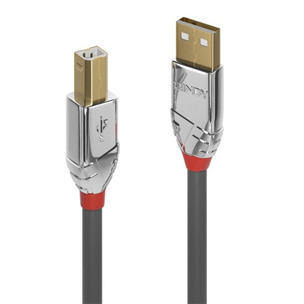 Lindy USB 2.0 Type A to B Cable, Cromo Line